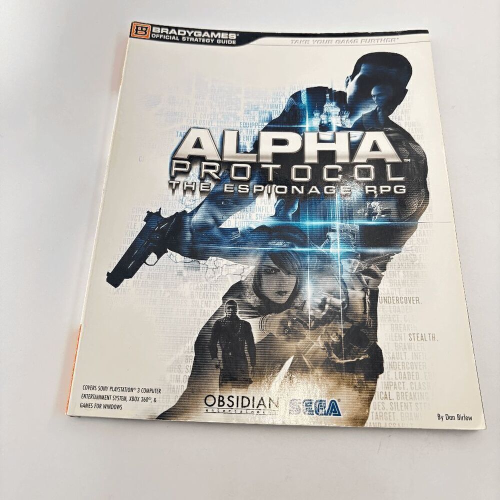 Alpha Protocol Brady Games (2010) Official Strategy Guide Book